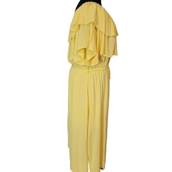 NEW CITY CHIC Dress Women's Sz 20 Midi Off-Shoulder Cruise Vacay - Picture 5 of 10